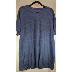 Lululemon Metal Vent Tech Short Sleeve Performance Shirt Blue Mens XL